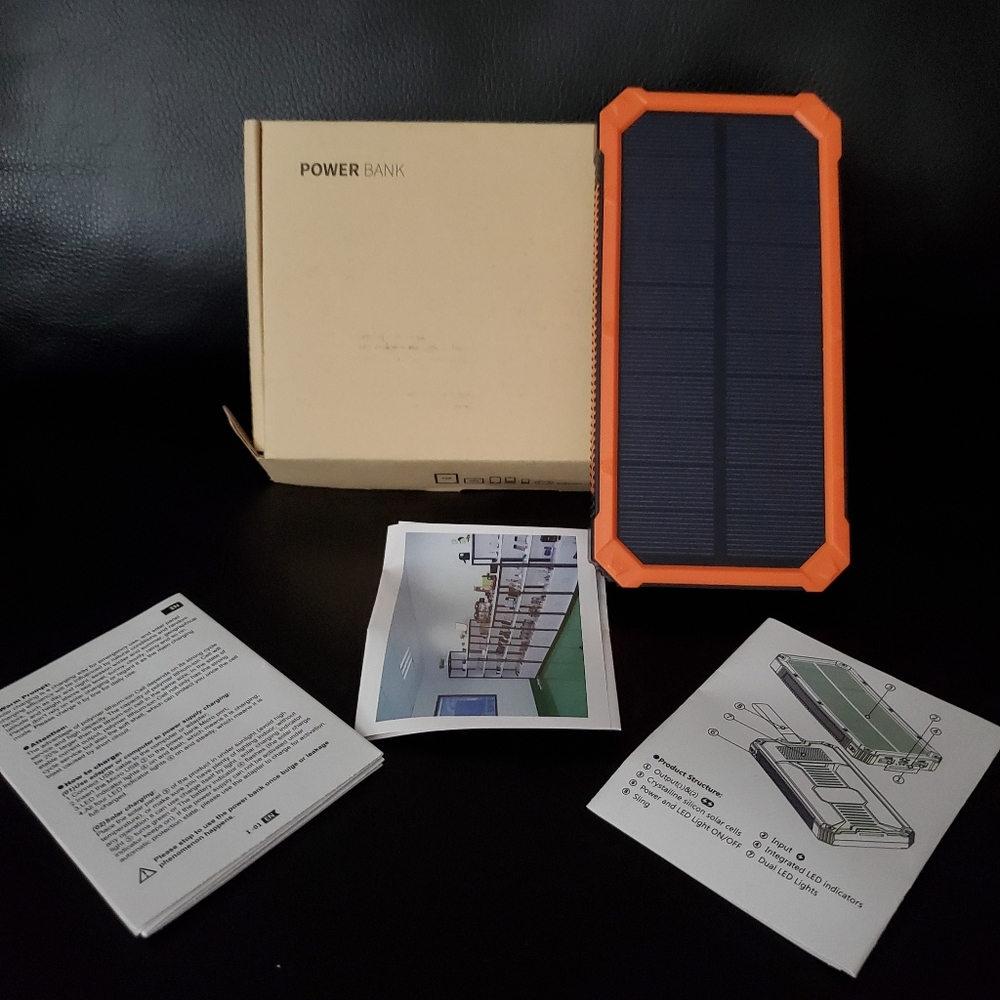 20,000 mAh solar power bank